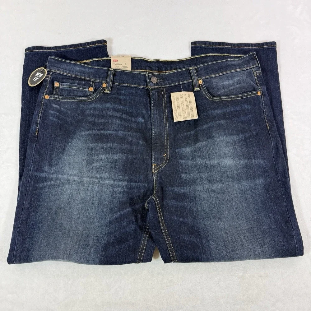 NWT Levi's 541 Athletic Fit Men's Jeans Sz 42X30 Blue Med Wash Straight Leg New